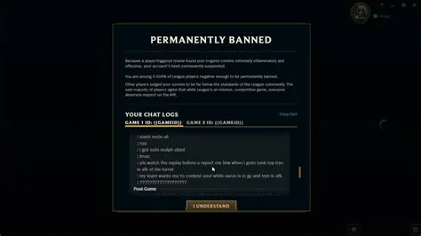 Can you get perma banned on lol for leaving?