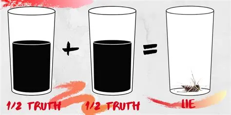 What is half-truth examples?