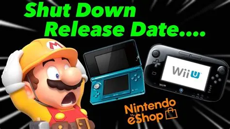 Is nintendo shutting down the 3ds and wii u eshop?