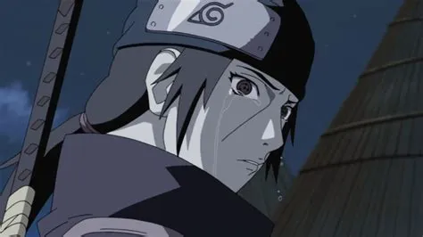 Did itachi cry for sasuke?