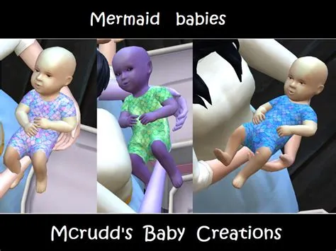 Can mermaid sims have human babies?