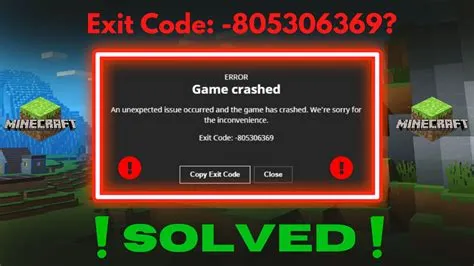 What is minecraft error code 805306369?