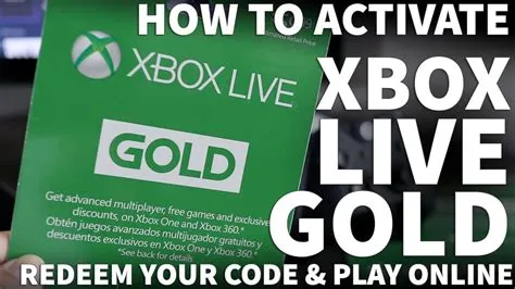 What to do if xbox live code is not activated?