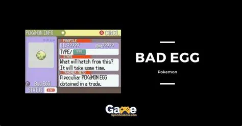 What is the bad egg in pokémon?