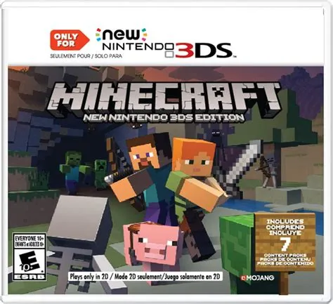 Does minecraft 3ds work on new 2ds?