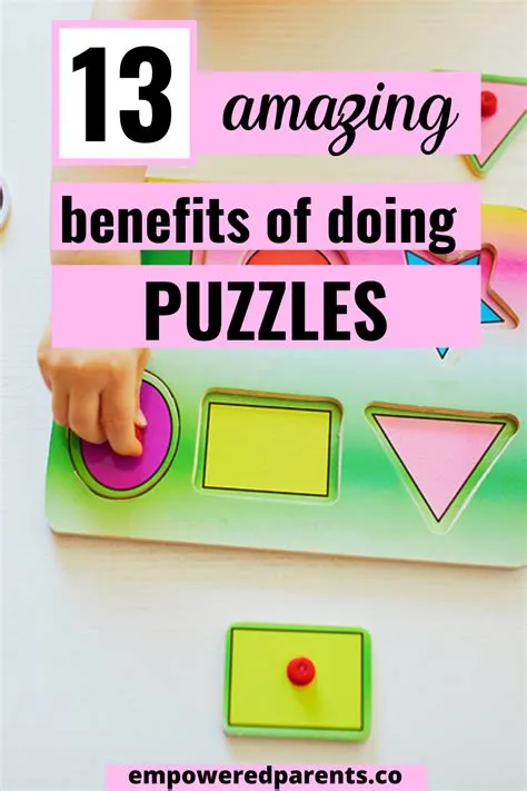 What are the neurological benefits of puzzles?