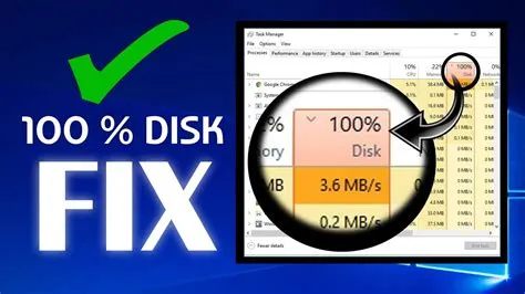 Does 100 disk usage cause lag?