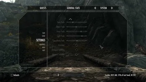 How do i change my skyrim special edition graphics settings?