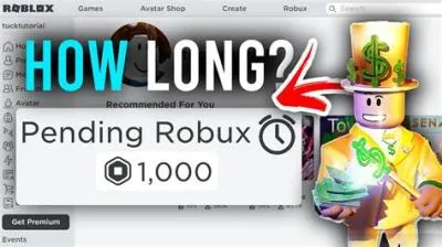 How long does 100 robux take?