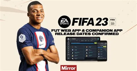 How do you access fifa 23 companion app?