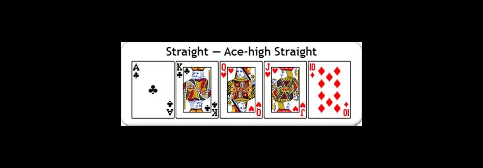 Is ace high or low in a straight?