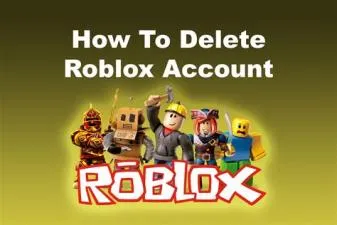 Can i delete my roblox?