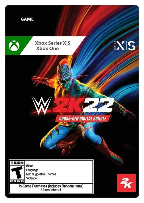 What is the difference between wwe 2k22 standard edition and cross gen?