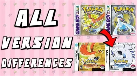 What is the difference between pokemon gold version and silver version?