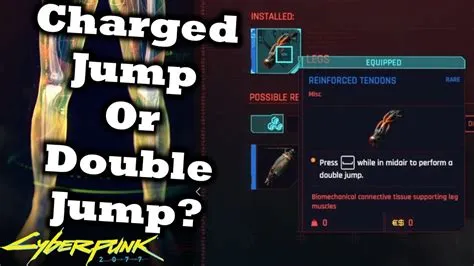 Should i double jump or charge cyberpunk?