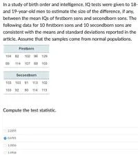 Which birth order has the highest iq?