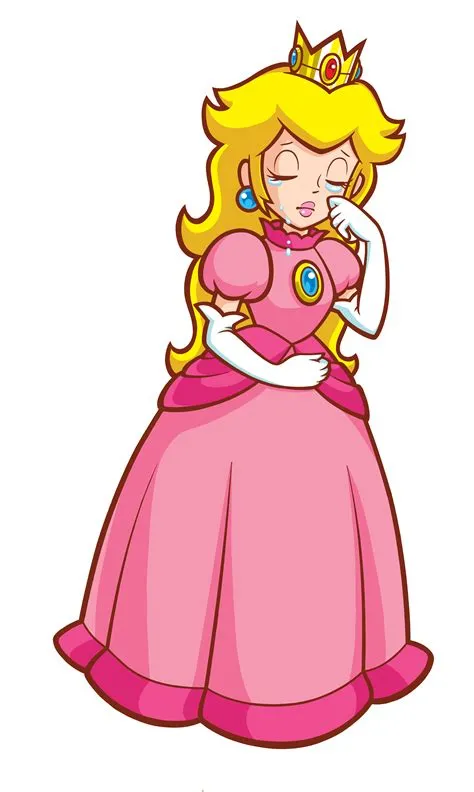 Why is princess peach crying?