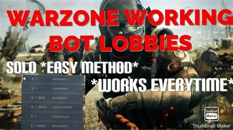 Are there bots in warzone solo?