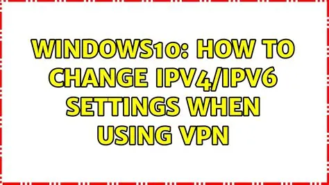 How do i change my ipv4 to ipv6?