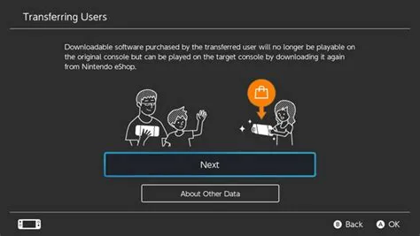 How do i transfer data to a new switch?