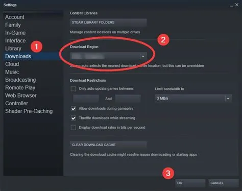 Why am i unable to download games on steam?