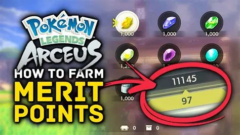 What is the best way to get merit points in arceus?