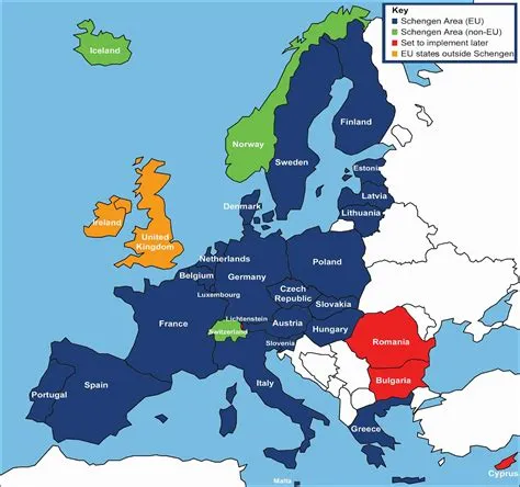 Which country is not in schengen?