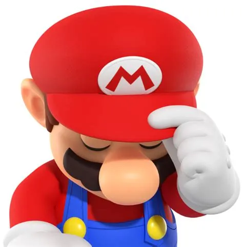 How does mario lose his hat?