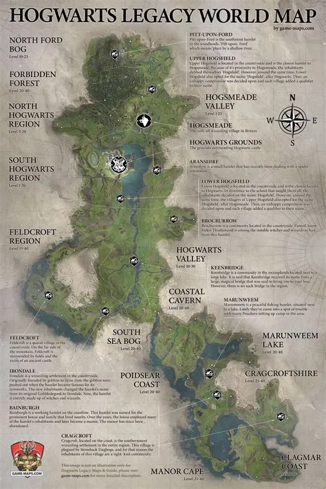 How big is hogwarts legacy ps5 map?