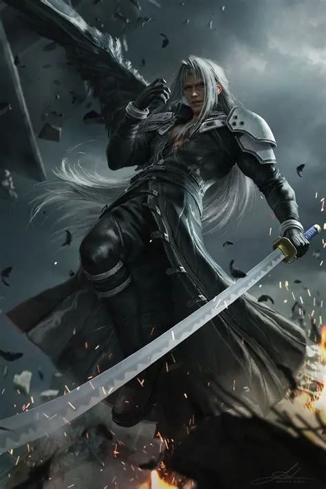 Does sephiroth have a sword?