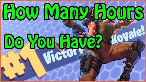 How much does fortnite take an hour?