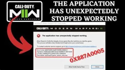 What is error code 0x887a0005 in modern warfare 2?