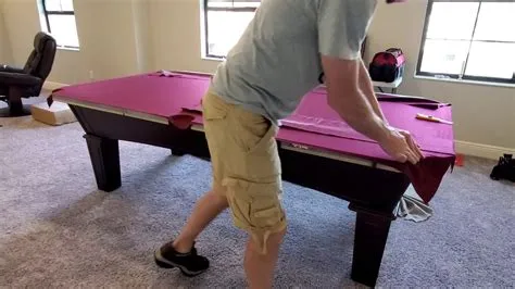 How tight to stretch pool table felt?