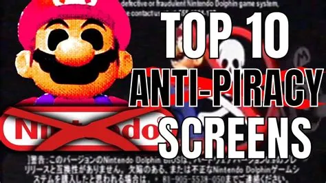 How are anti-piracy screens triggered?