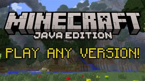 Is it possible to play an older version of minecraft?