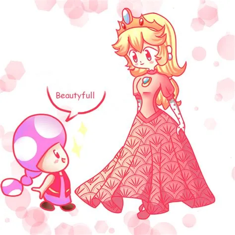 Does peach kiss toadette?