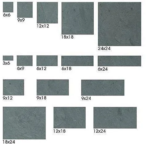 What is the most common slate size?