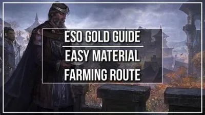 Can you farm gold in eso?