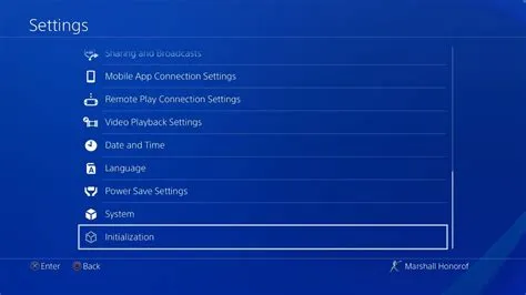 What is quick reset vs full reset ps4?