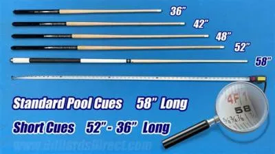 What is the most common pool cue length?