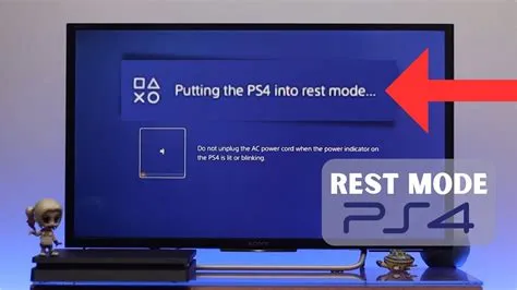 What is rest mode on ps4?