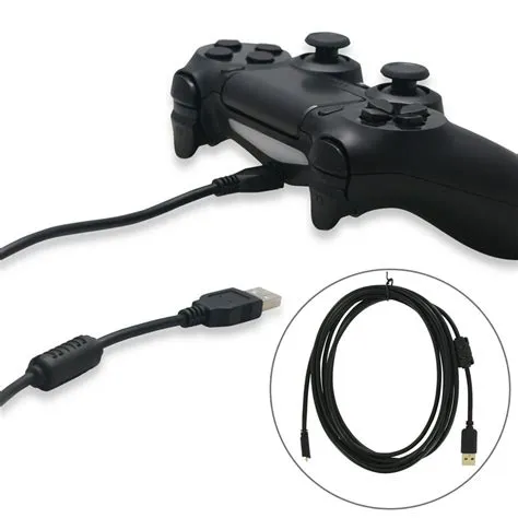 Can you charge a ps4 controller with any cord?