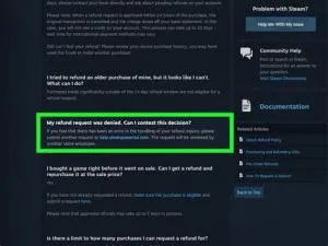 How can i refund steam games?