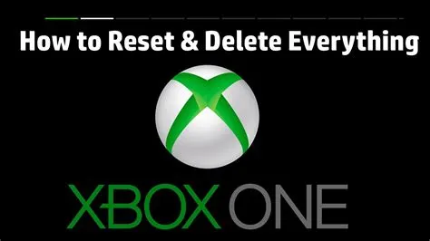 Does resetting xbox delete everything?