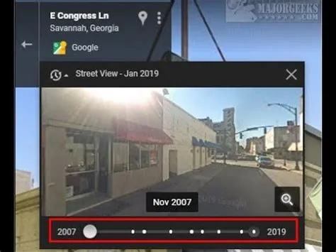 Can google earth go back in time?