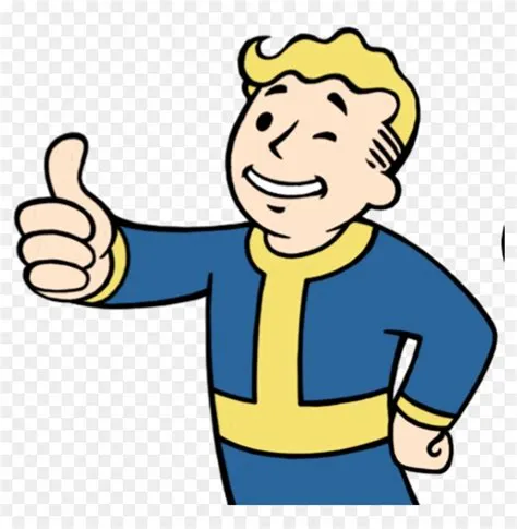 Why does vault boy have his thumb up?