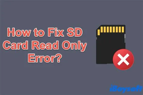 Is sd card read only?