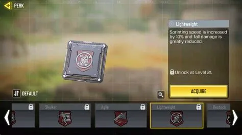 What is lightweight in cod mobile?