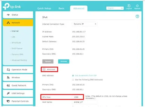 What is mtu setting switch?