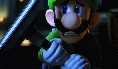 What is luigi afraid of?